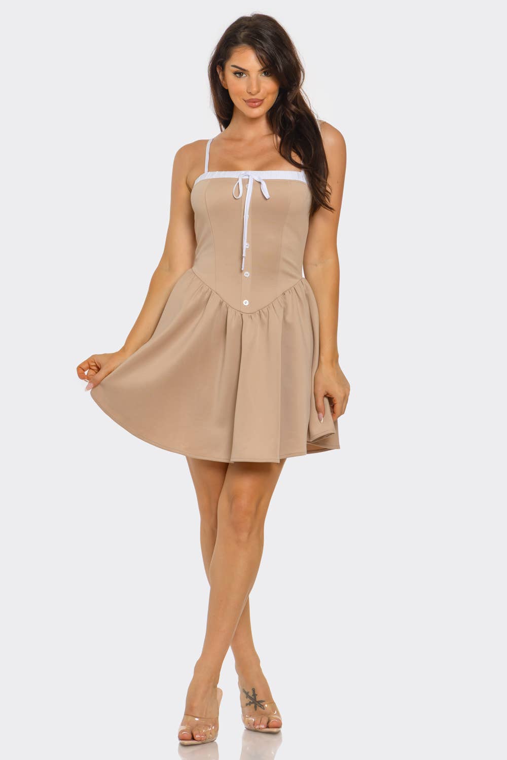 The "Julia" Scuba Mini Dress - Red