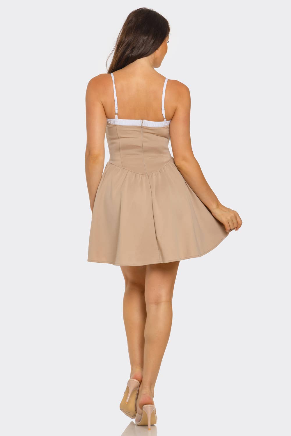 The "Julia" Scuba Mini Dress - Red